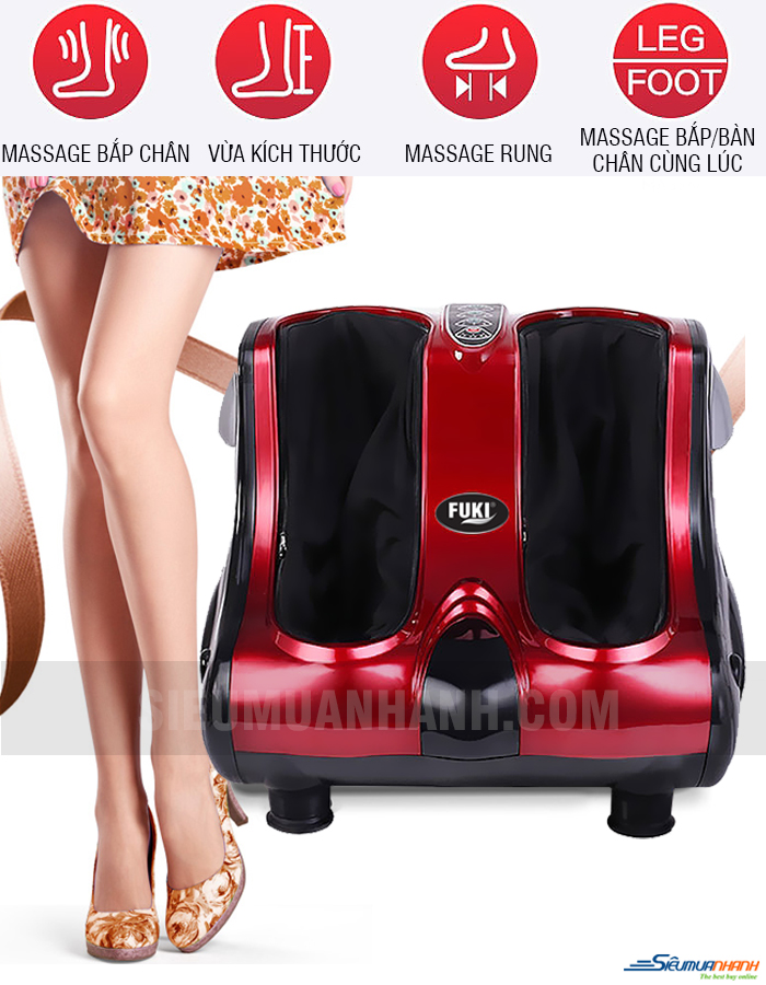 Máy massage chân hồng ngoại 3D Fuki FK-6890 (4 motor)
